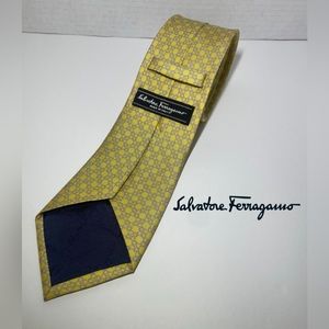 Salvatore Ferragamo Men’s Yellow Neck Tie